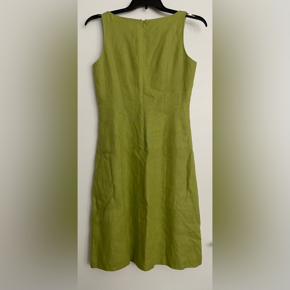Talbots Green Irish Linen Dress - Picture 4 of 5